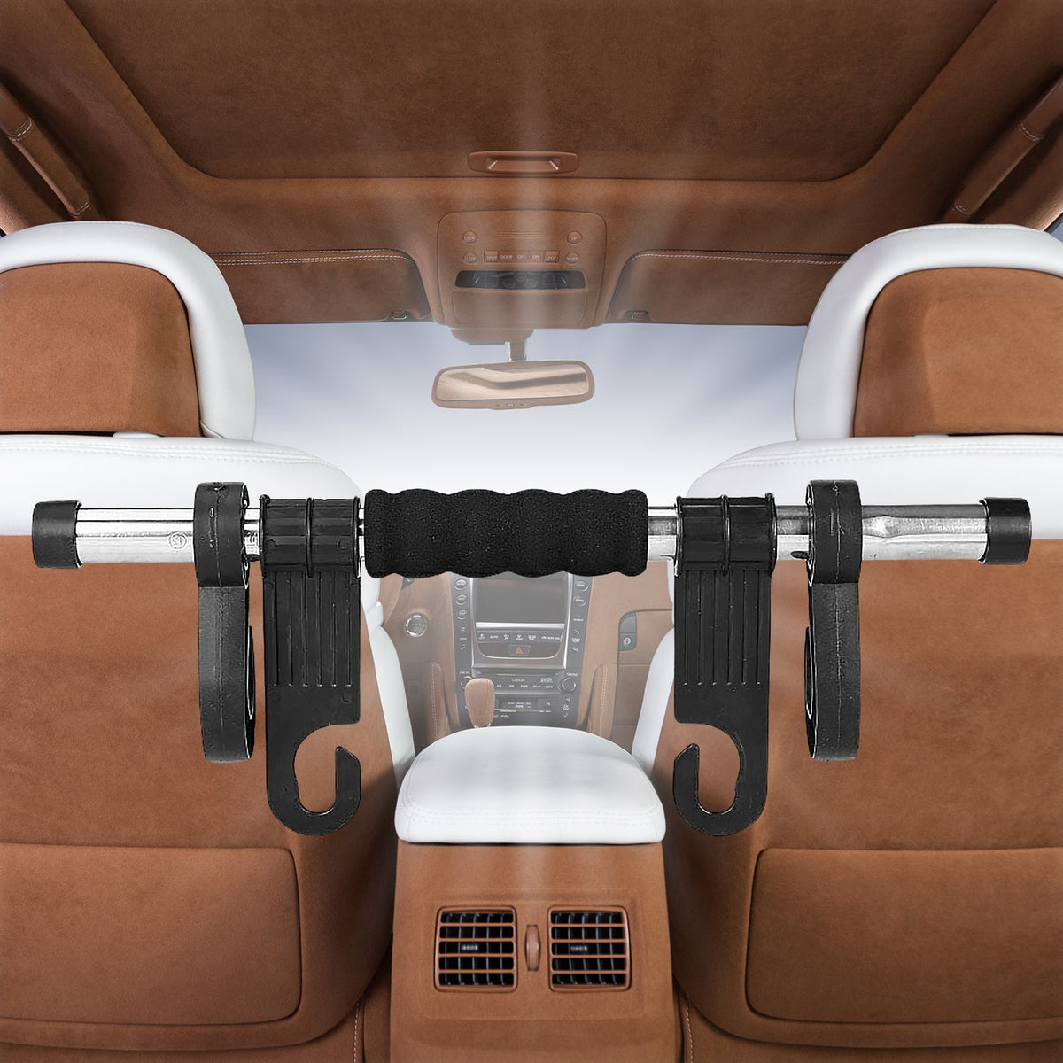 StorEase Car Headrest Double Hook Organizer