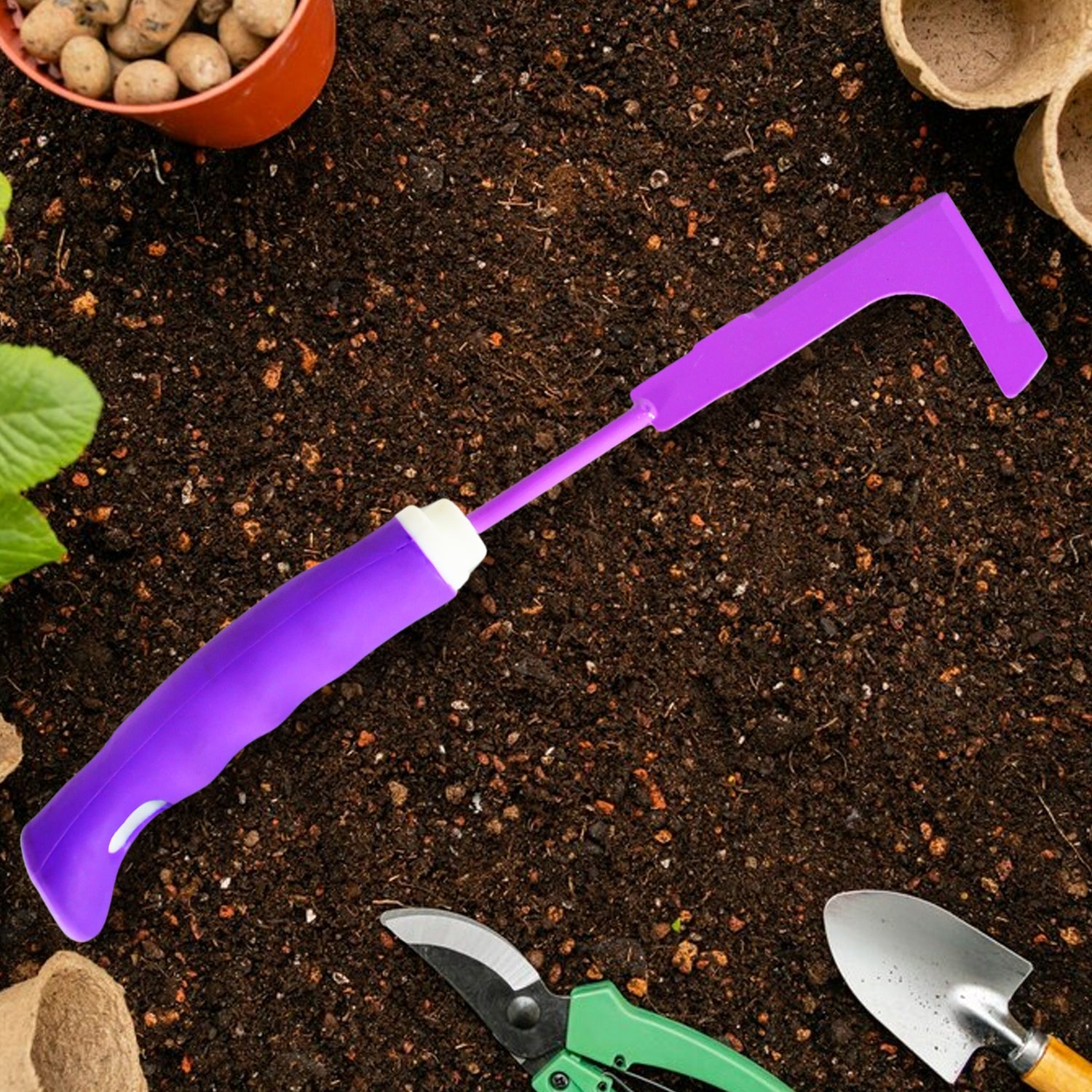 Pogrovea Gardening Rake-Purple