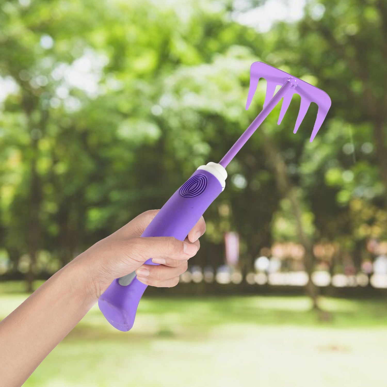 Pogrovea Gardening Rake-Purple