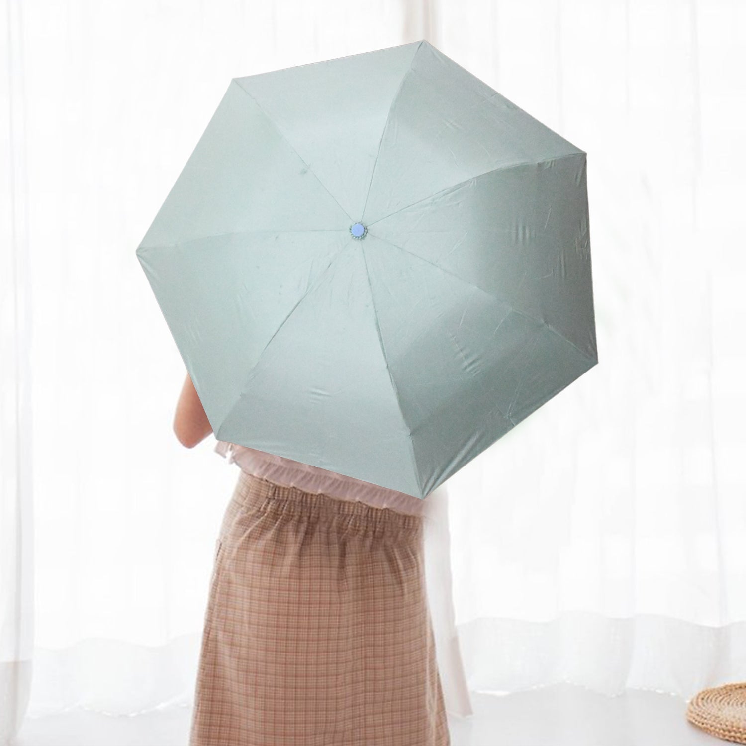 Classic 3 Fold Umbrella - Sea Green