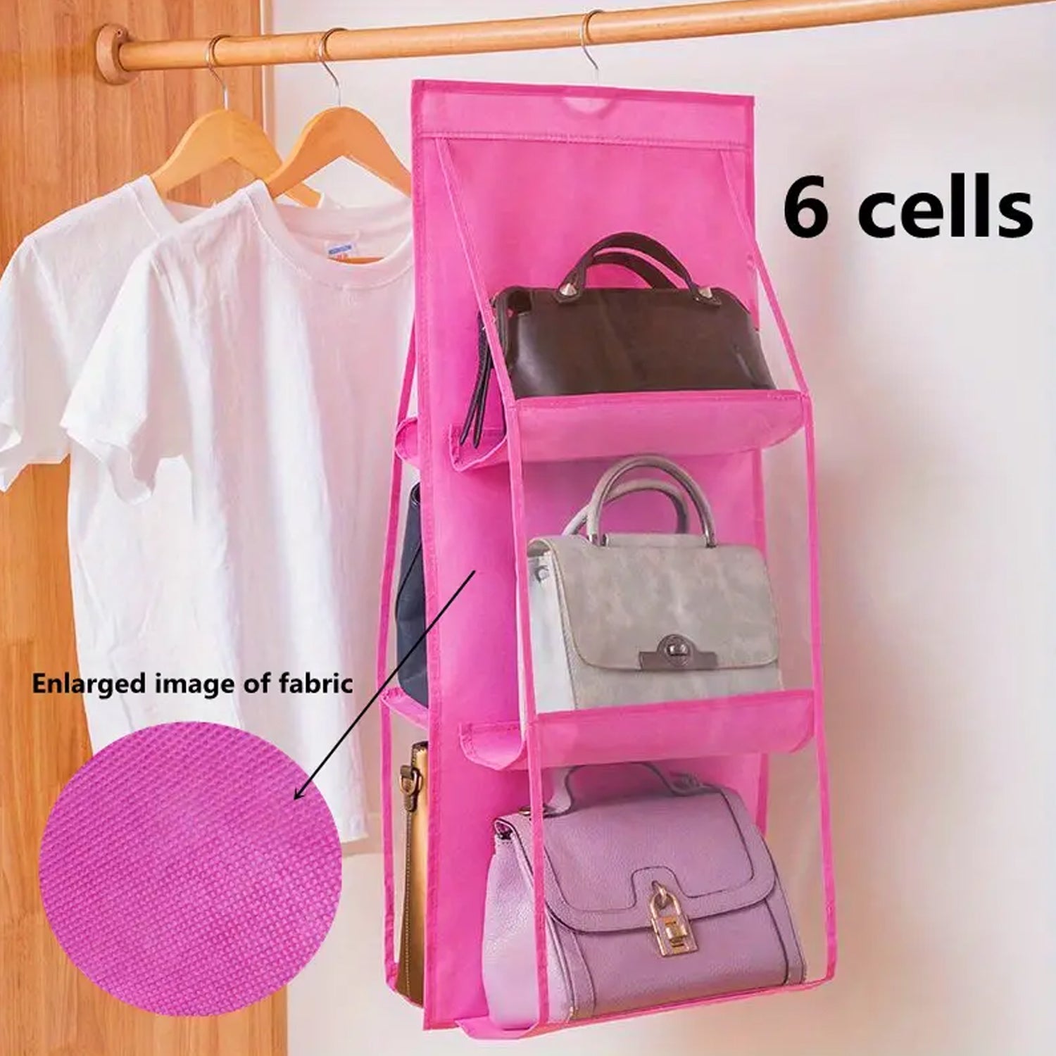 StorEase MultiPocket Hanging Bag Wardrobe Organizer