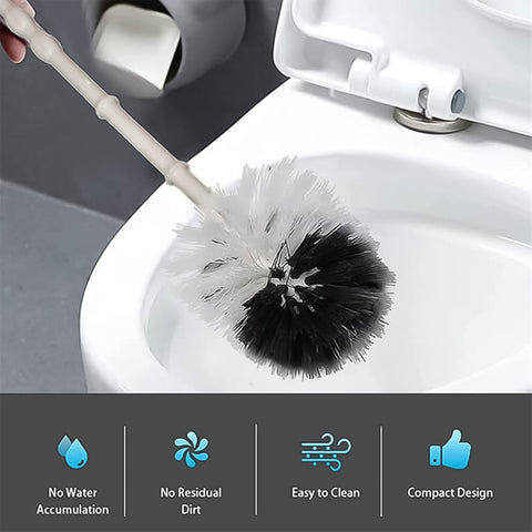 Flushos Premium Care Toilet Brush n Holder