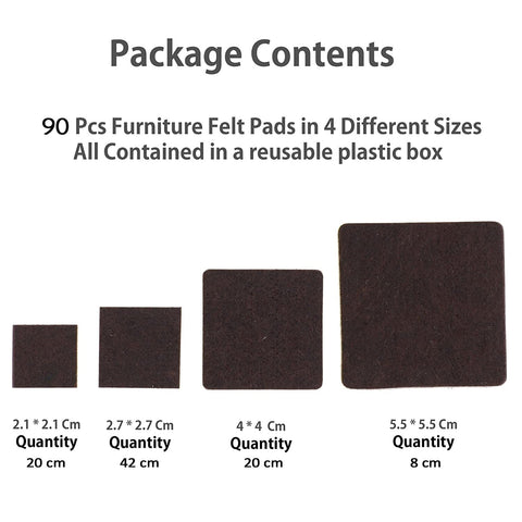 Soft Touch Furniture Base Pads (pack of 90)