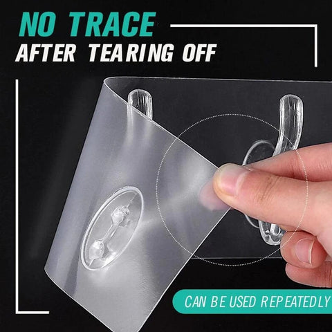 StorEase Transparent Heavy Duty Hooks 6.0