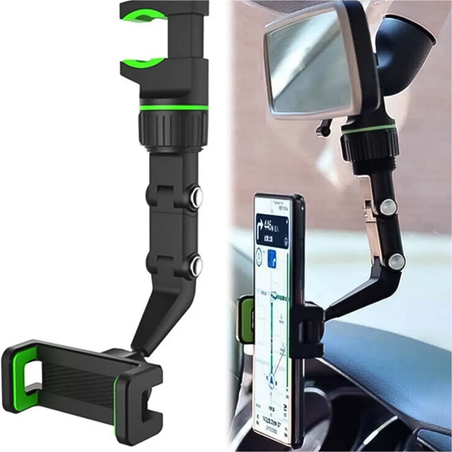 Phonix SecureGrip RearMirror 360 Phone Holder