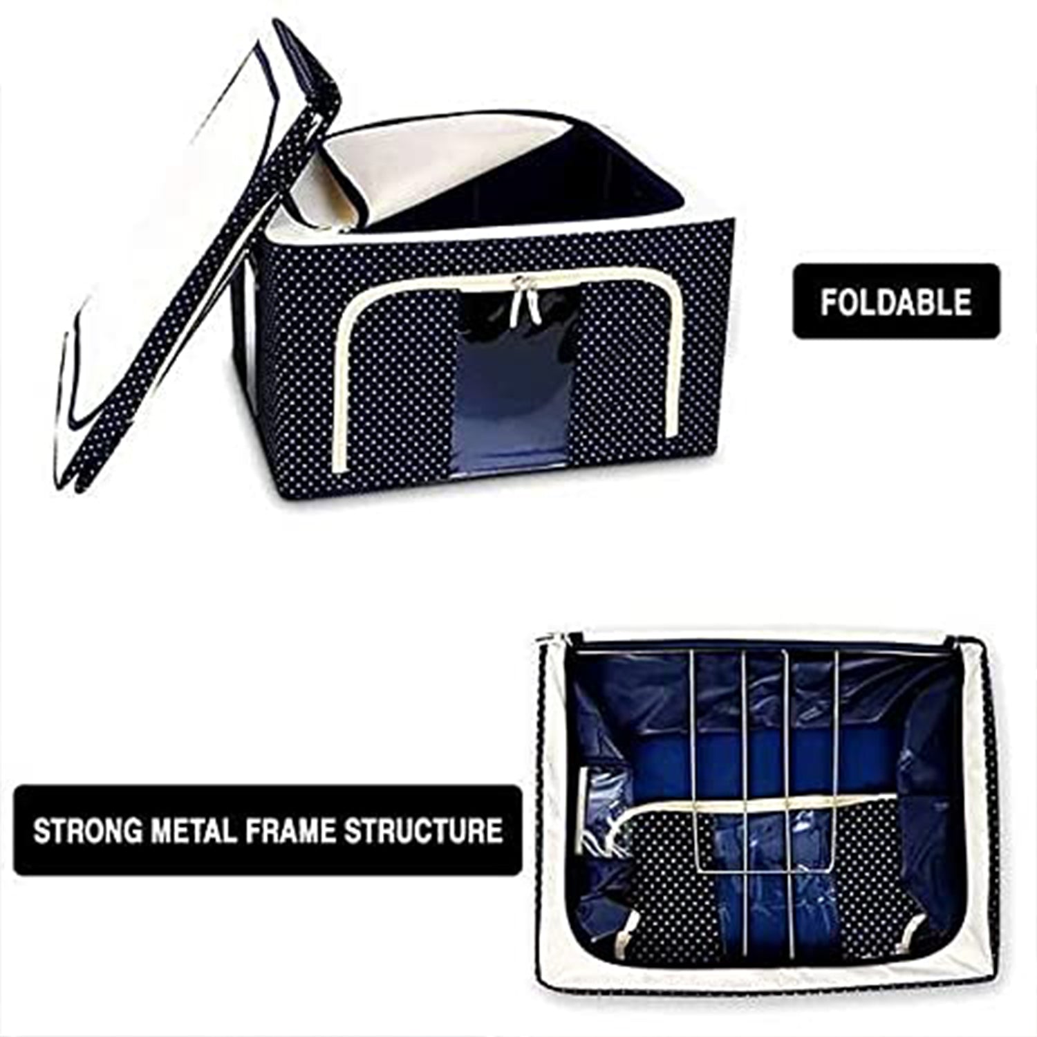 StorEase SteelFrame Storage Bag (50*40*32 cm)