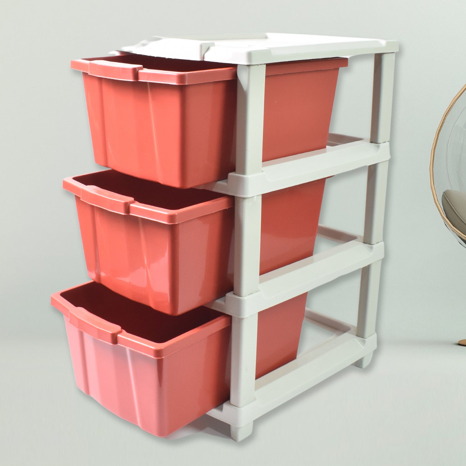 StorEase All Purpose Colorful Storage Drawers (3)