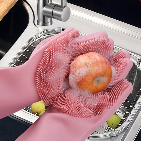 Silicone Scrubbing Gloves