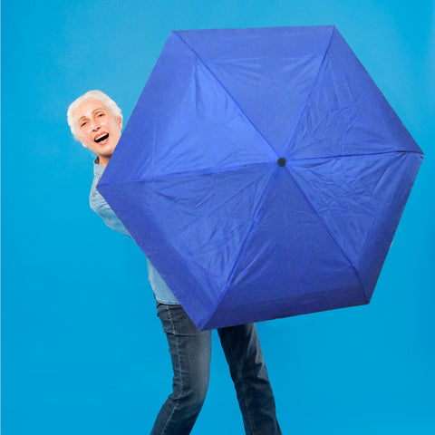 Classic 3 Fold Umbrella - Blue