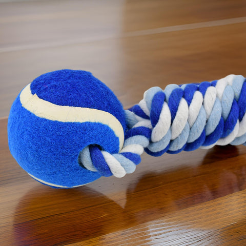 Two-Way Ball Design Cotton Rope Dog Toy