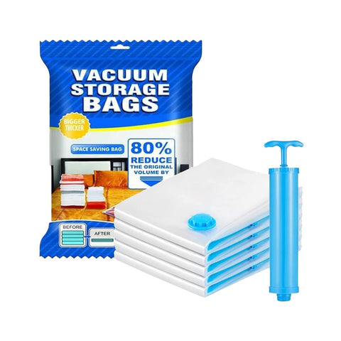 StorEase Smart Storage Vacuum Bag and Pump (Pack of 5)