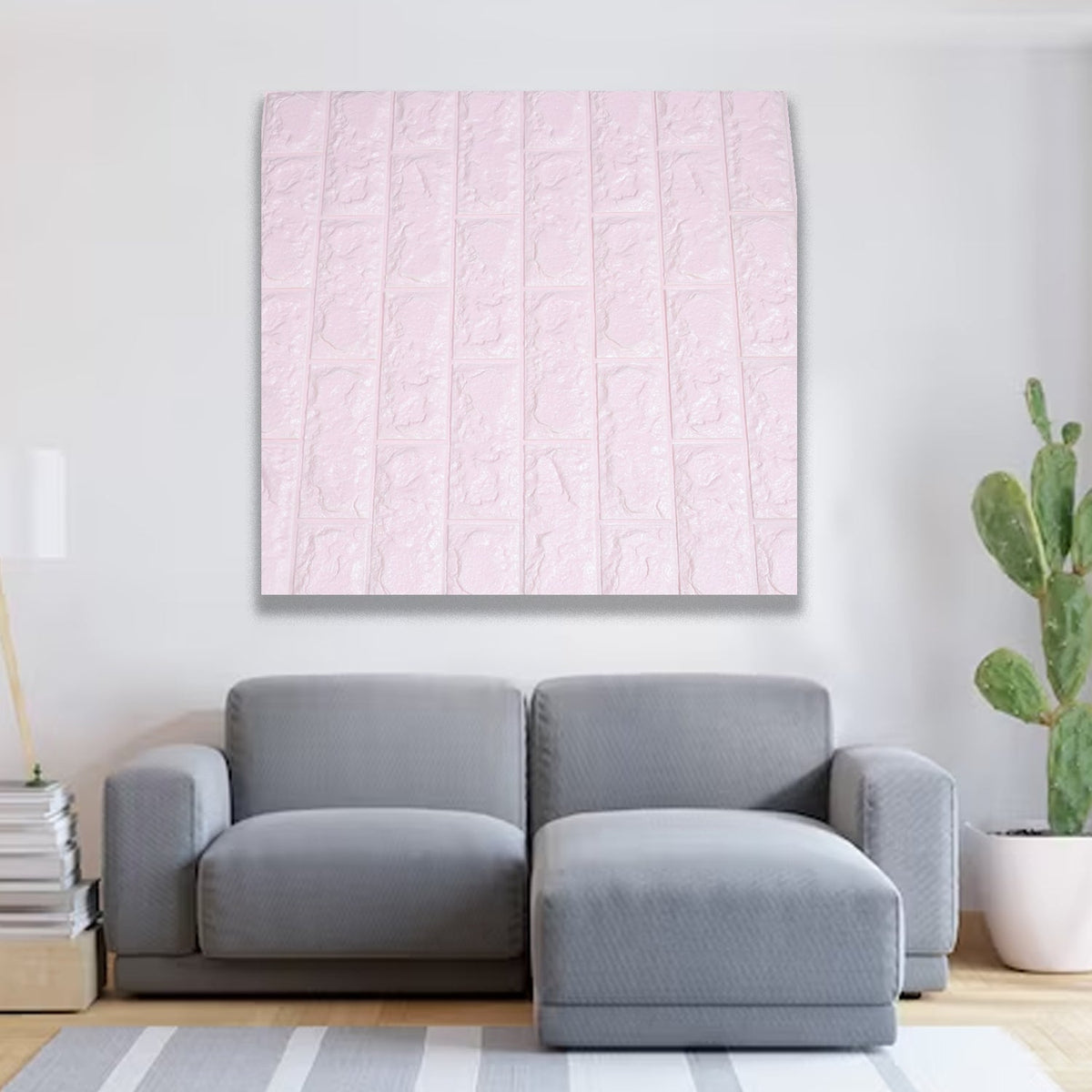 InstaWalls 3D Wall Decor Wallpaper: Pink