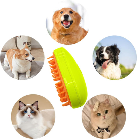 Pawgos Pets Grooming Steamer Brush