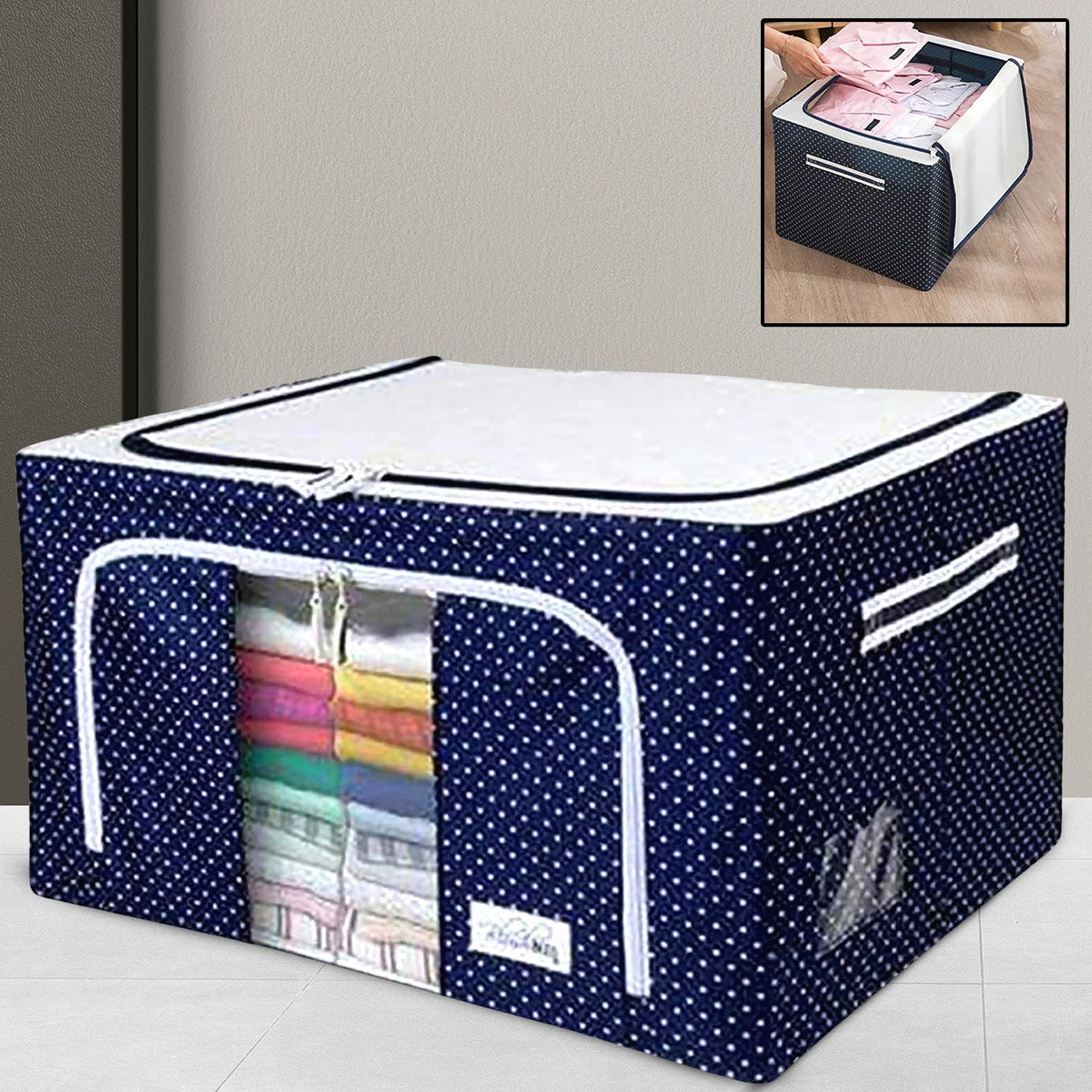 StorEase SteelFrame Storage Bag (50*40*32 cm)