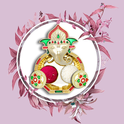 Traditional KumKum Dish: Ganesh