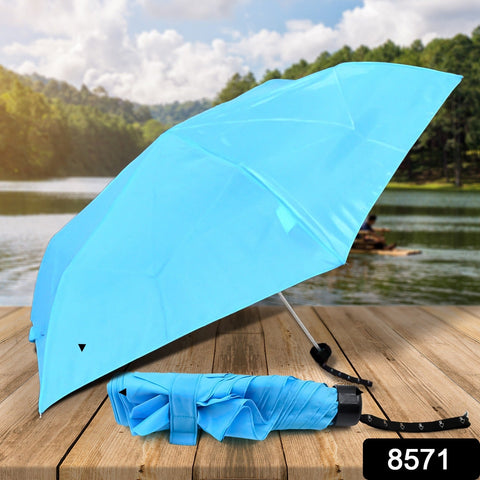 Classic 3 Fold Umbrella - Light Blue