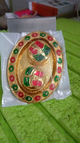 Traditional KumKum Dish: Oval