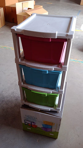 StorEase All Purpose Colorful Storage Drawers (3)